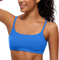 CRZ YOGA Womens Butterluxe Adjustable Spaghetti Strap Sports Bra