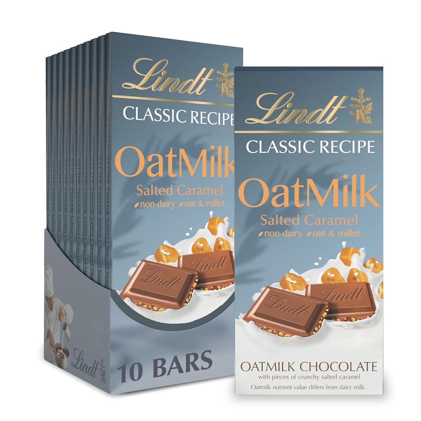 Lindt CLASSIC RECIPE Non-Dairy OatMilk Salted Caramel Bar