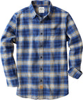 Stylish Long Sleeve Plaid Flannel Shirt for Men by Dubinik