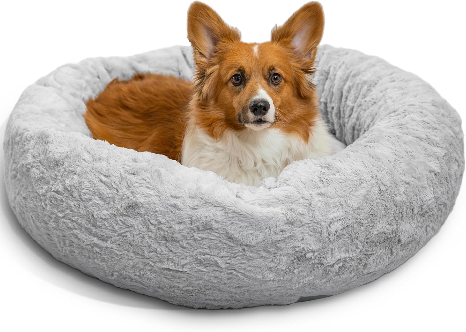 Calming Donut Dog and Cat Bed for Stress Relief and Comfort
