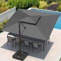 9x12 FT Cantilever Patio Umbrella for Outdoor Spaces