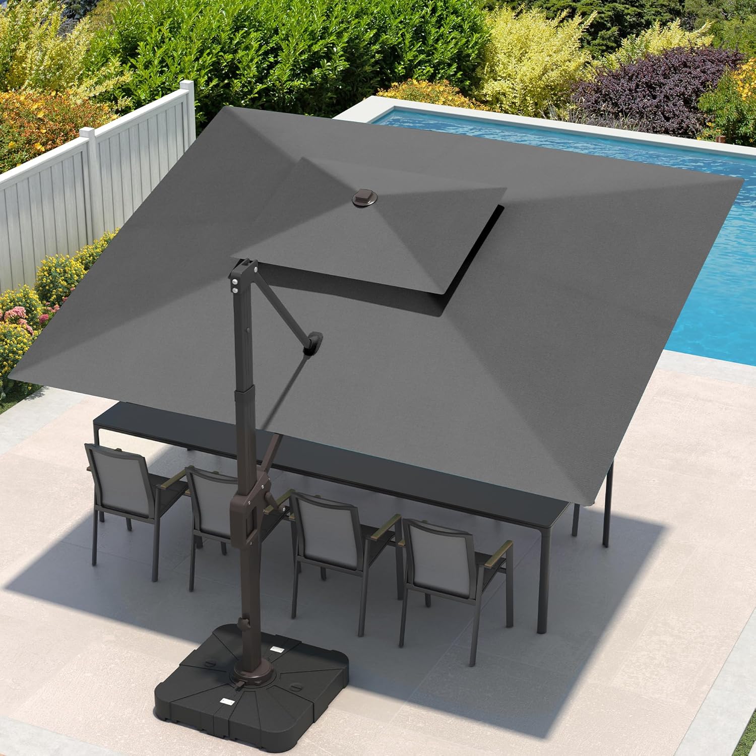 9x12 FT Cantilever Patio Umbrella for Outdoor Spaces