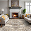 RUUGME 10x12 Area Rug - Vintage Soft Washable Carpet for Home