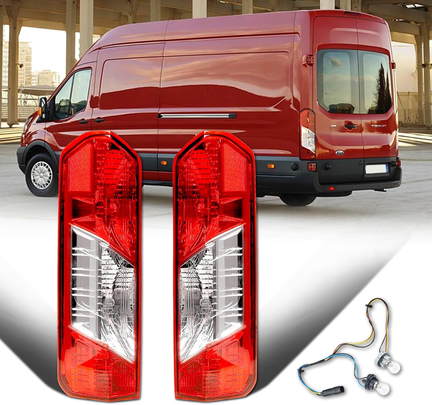 Tail Lights Compatible with Ford Transit 150 250 350 2015-2025