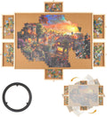 1000 Piece Rotating Puzzle Board with Drawers and Cover - Portable
