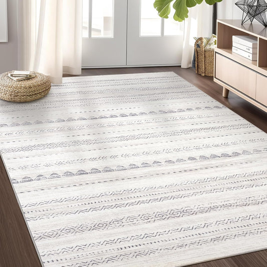 Soft Machine Washable Area Rug for Living Room and Bedroom