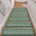 Non-Slip Floral Stair Treads 15PCS 30in x 8in - Safe Soft Steps