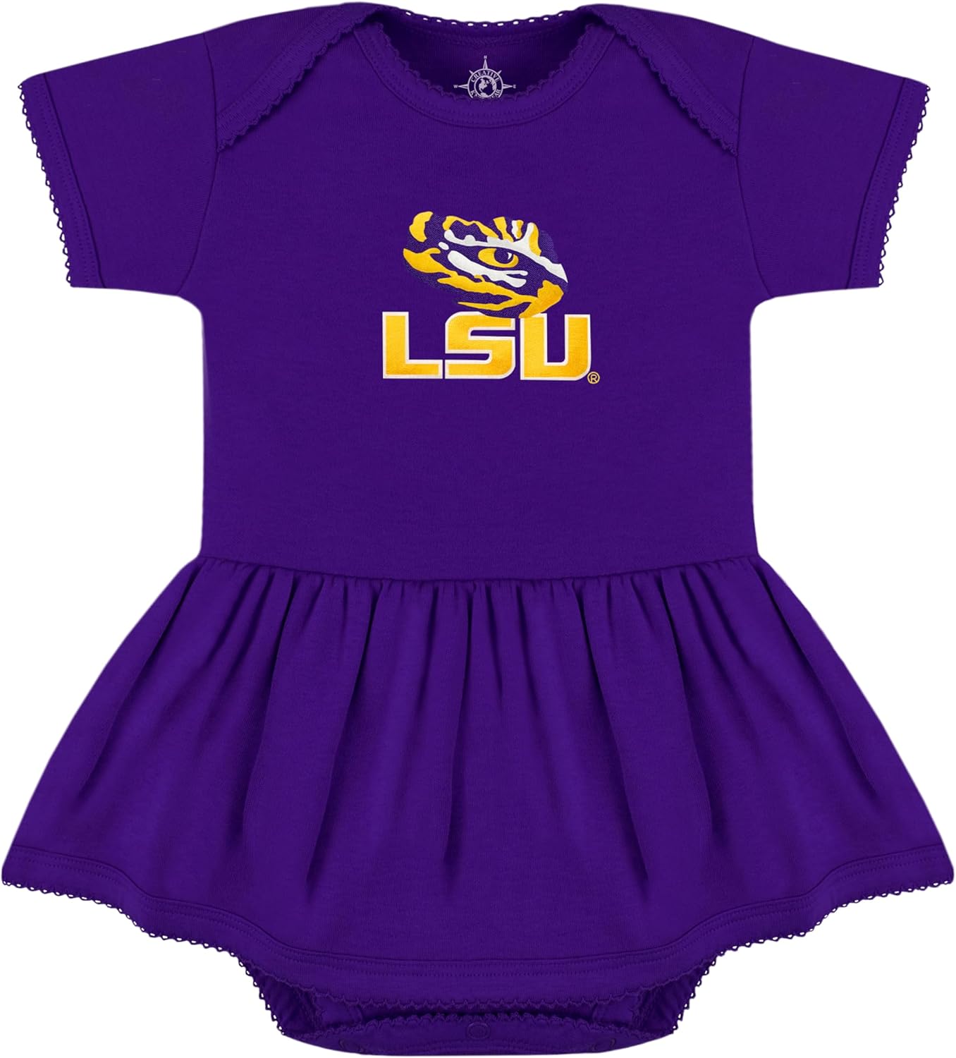 Creative Knitwear College Baby Picot Bodysuit Dress for Girls