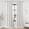 Ivory Linen Blackout Curtains 108 Inches Long for Any Room