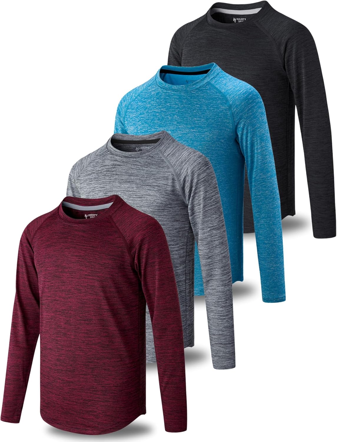 Youth Boys Long Sleeve Shirts for Active Performance and Play