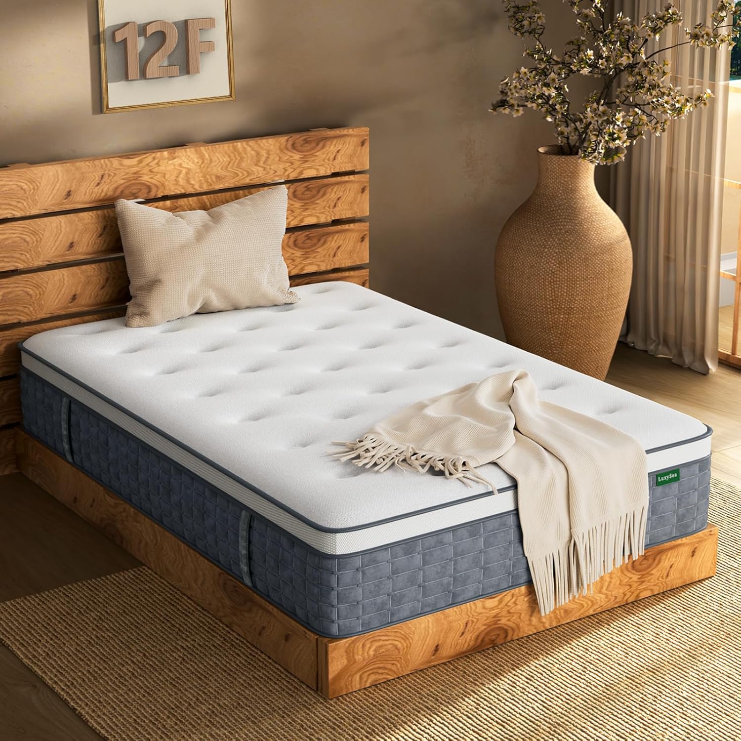 Full Mattress with Pocket Springs for Silent Sleep & Comfort