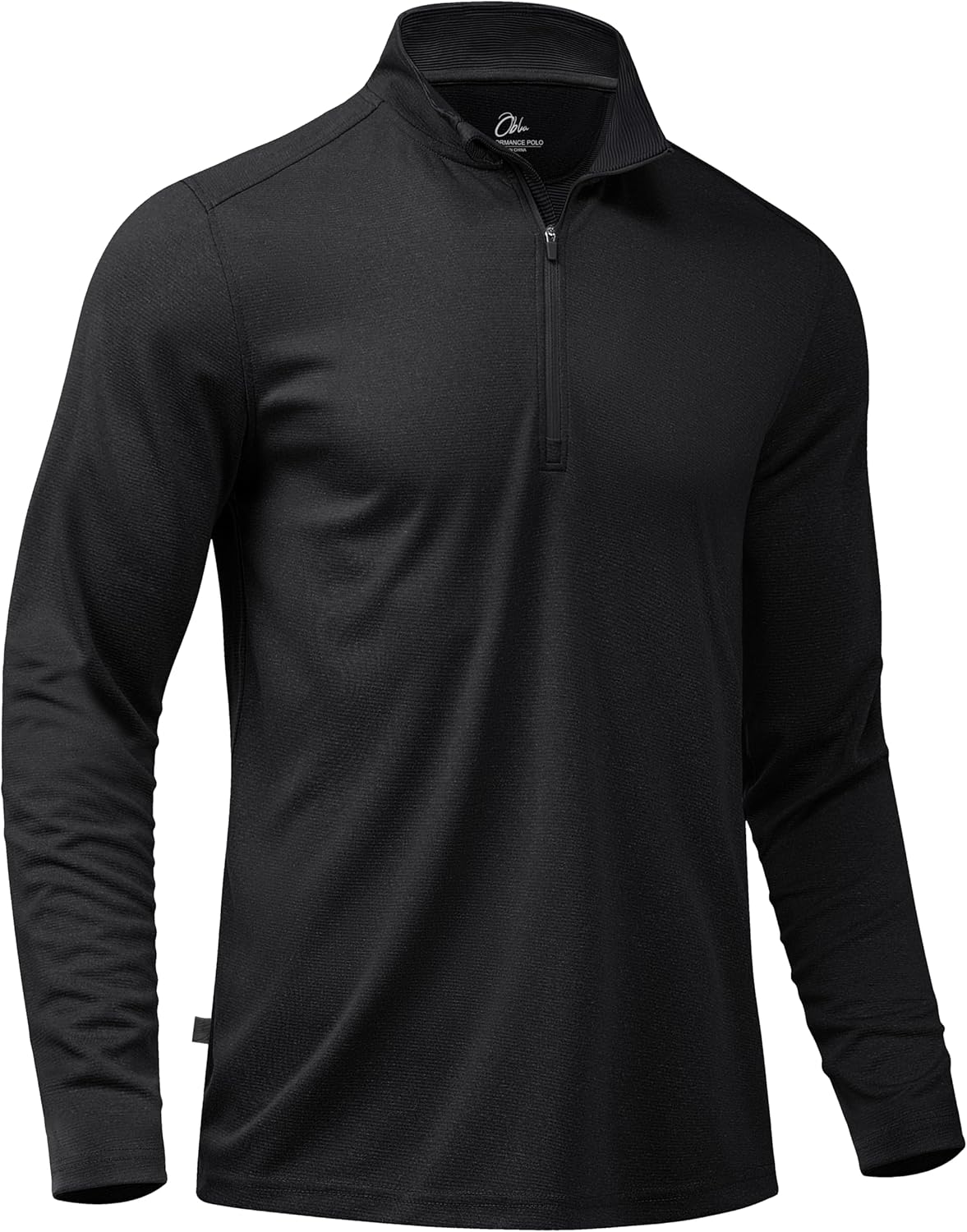 Obla Golf Quarter Zip Pullover for Men with Sun Protection