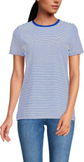 Lands' End Relaxed Supima Cotton Crew Neck T-Shirt - Soft