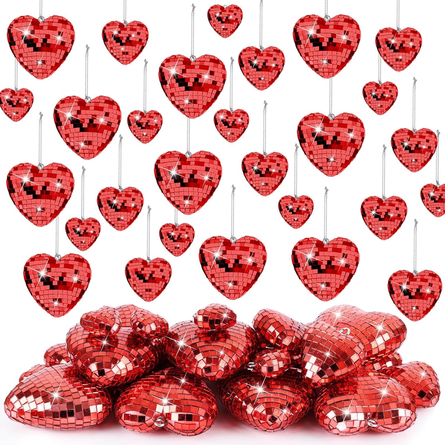Sparkling Heart Disco Balls for Galentine's & Weddings!