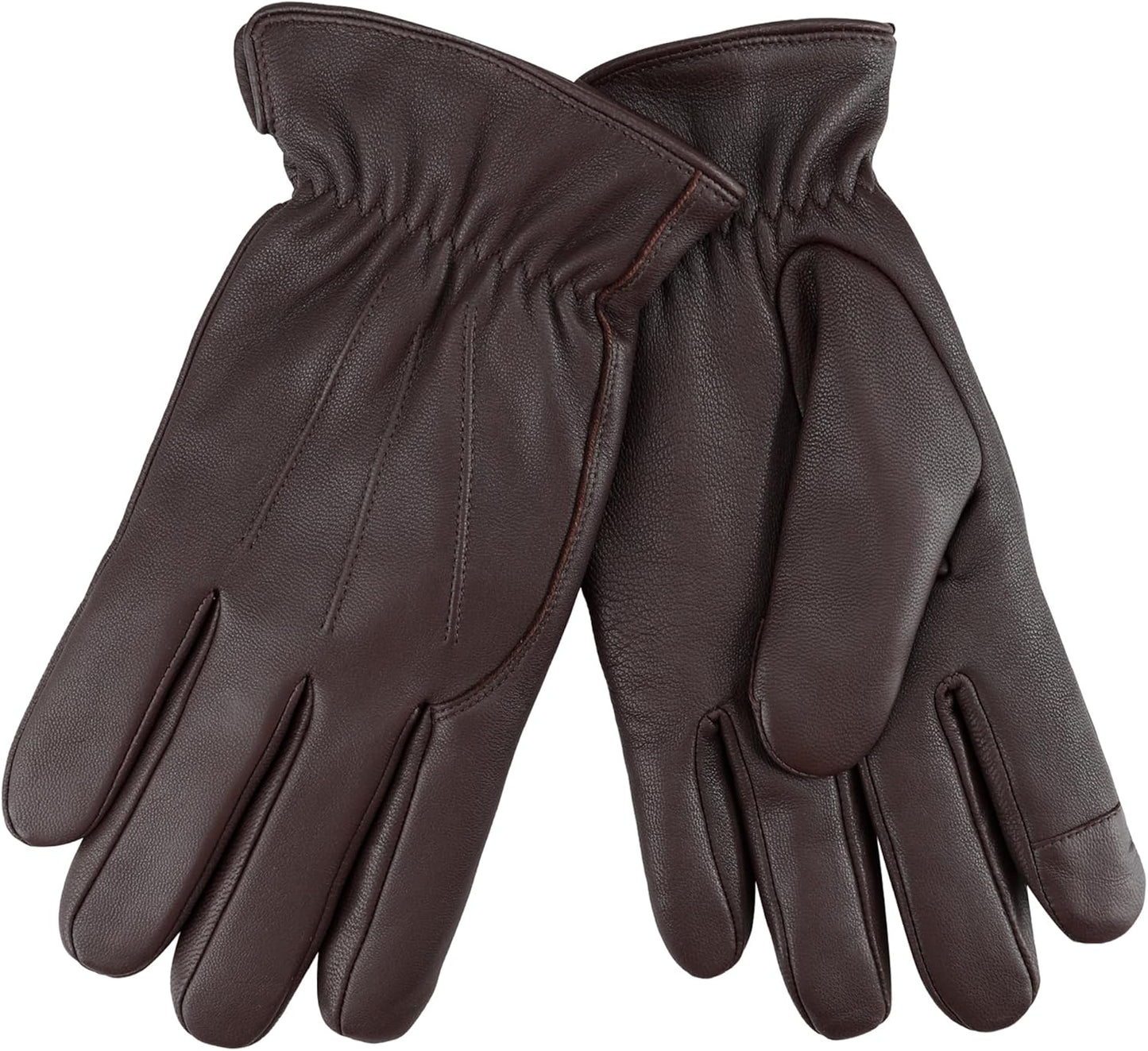 Dockers Men's Warm Touchscreen Leather Gloves