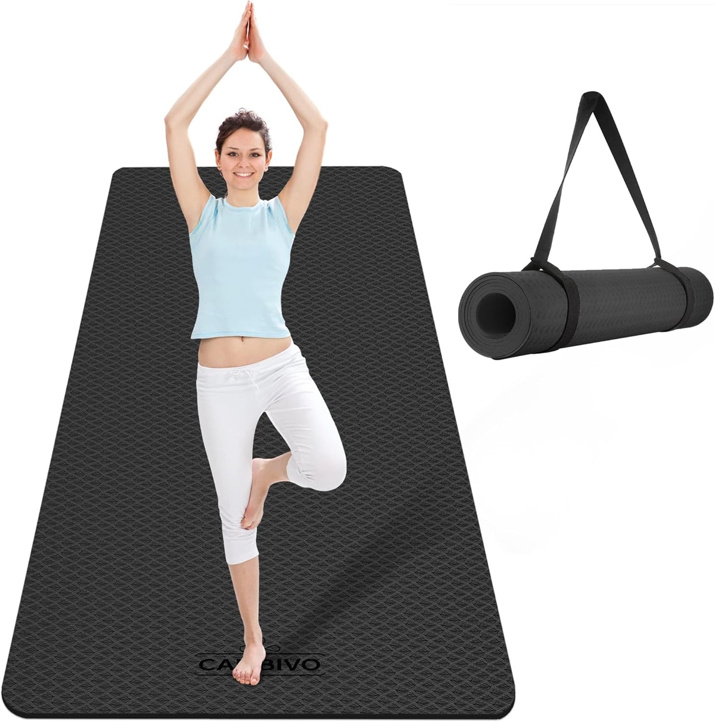 Non-Slip Extra Wide Yoga Mat for Ultimate Fitness Comfort