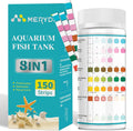 Aquarium Test Strips 8 in 1 - 150-Count Kit for Fish Tanks