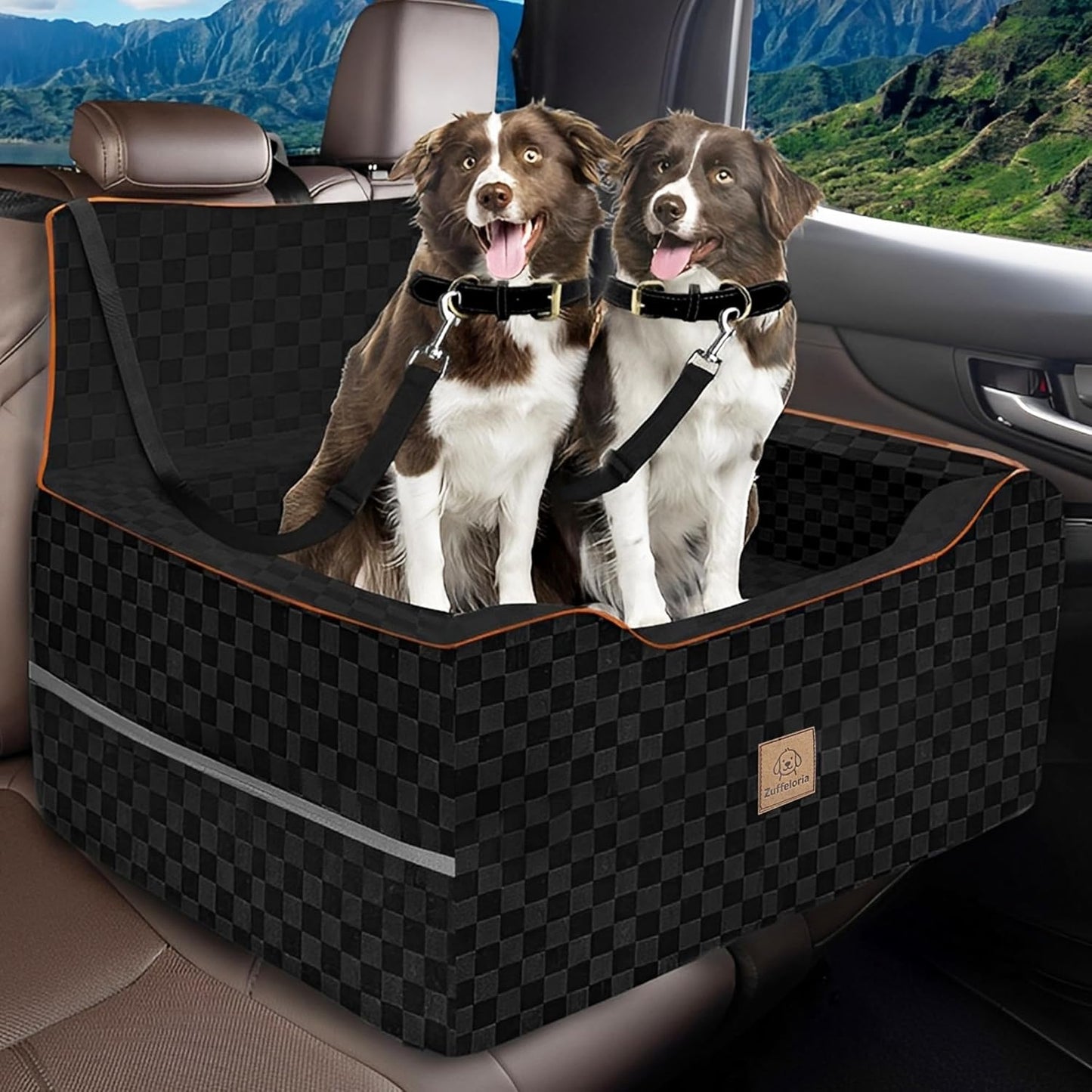 Large Dog Car Seat for Back Seat - Comfortable Booster Seat