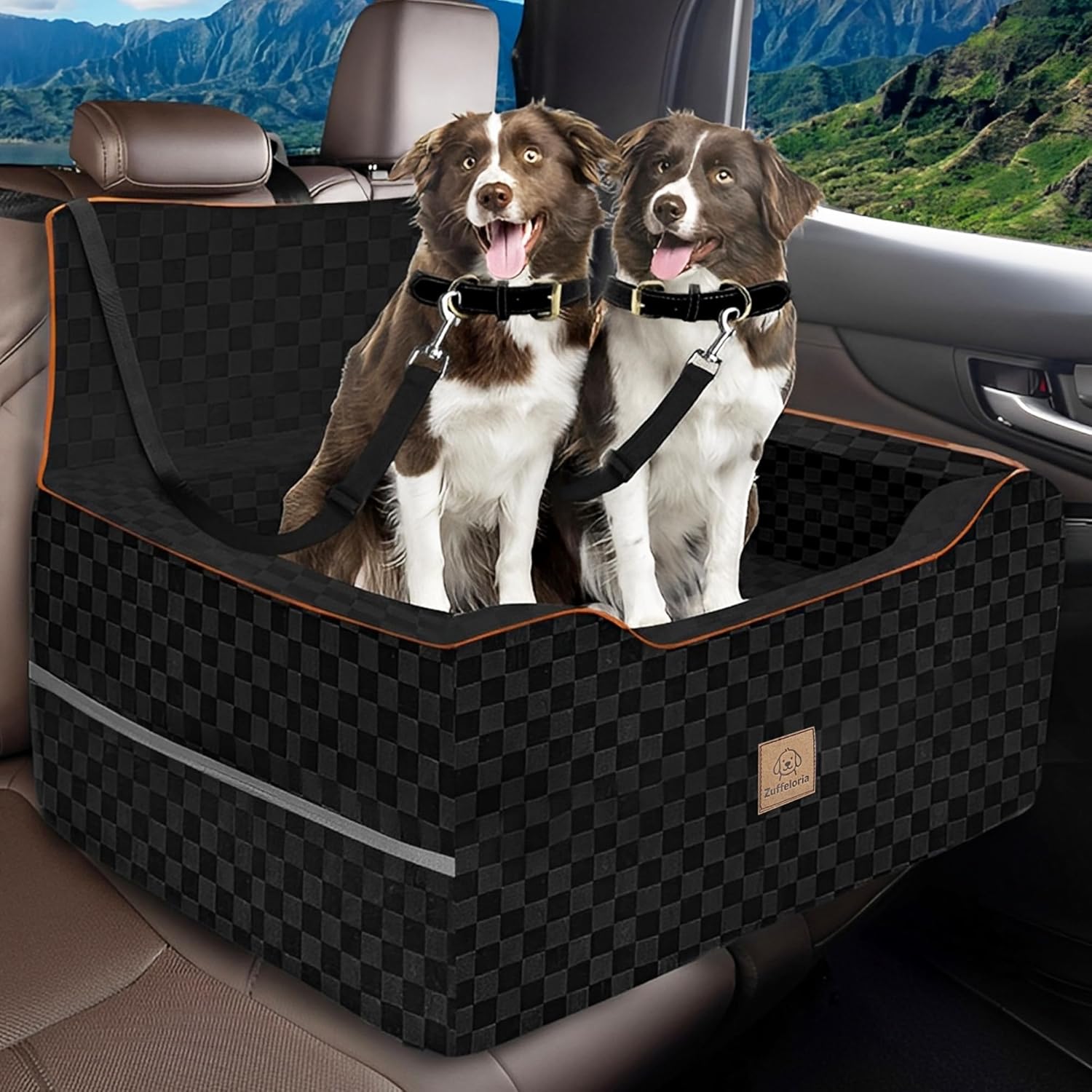 Large Dog Car Seat for Back Seat - Comfortable Booster Seat