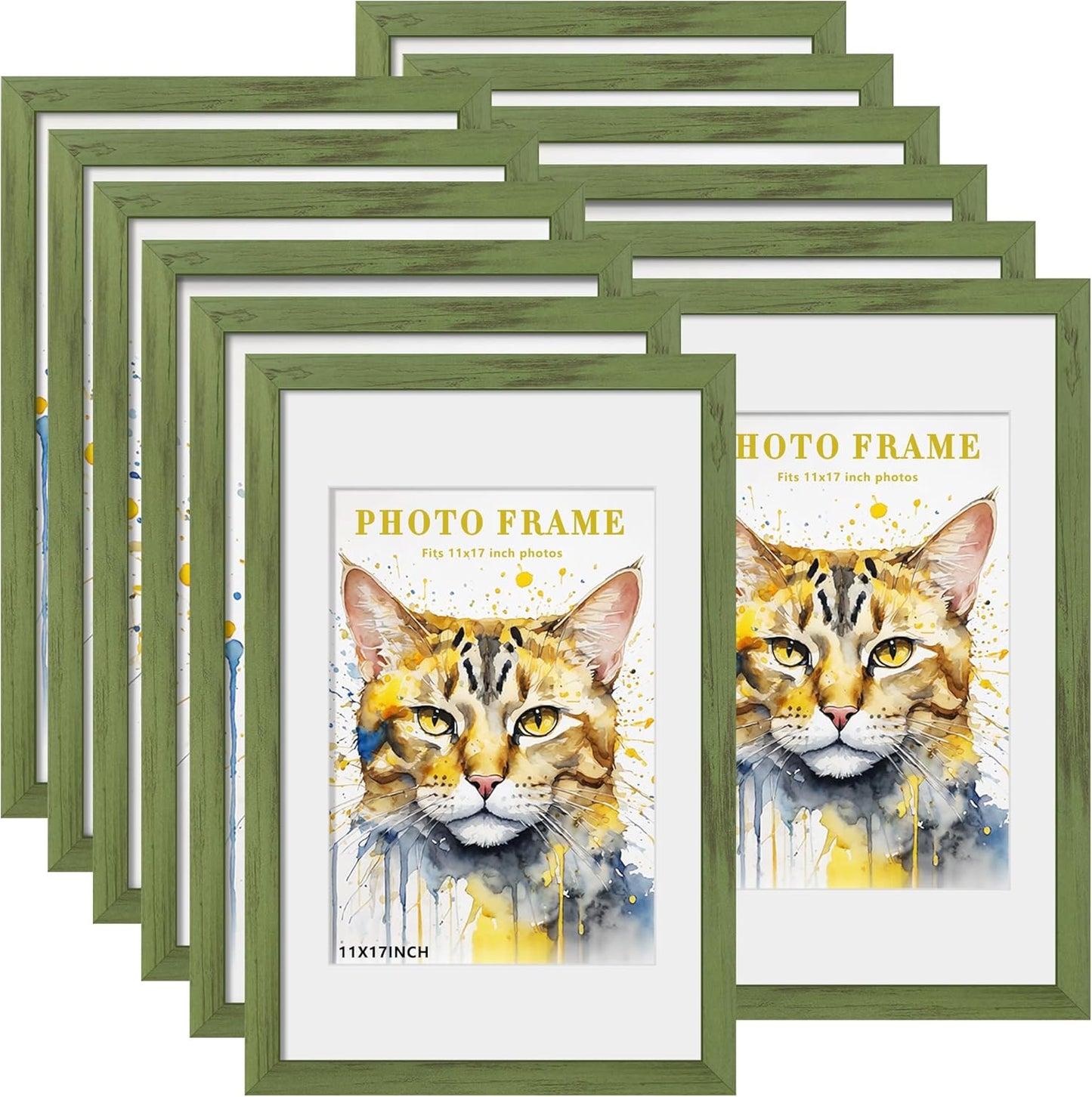 Picrit 11x17 Picture Frame Set of 12 for Wall Display