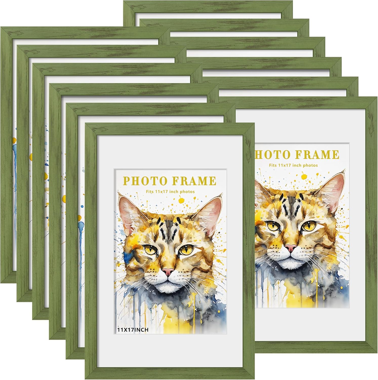 Picrit 11x17 Picture Frame Set of 12 for Wall Display