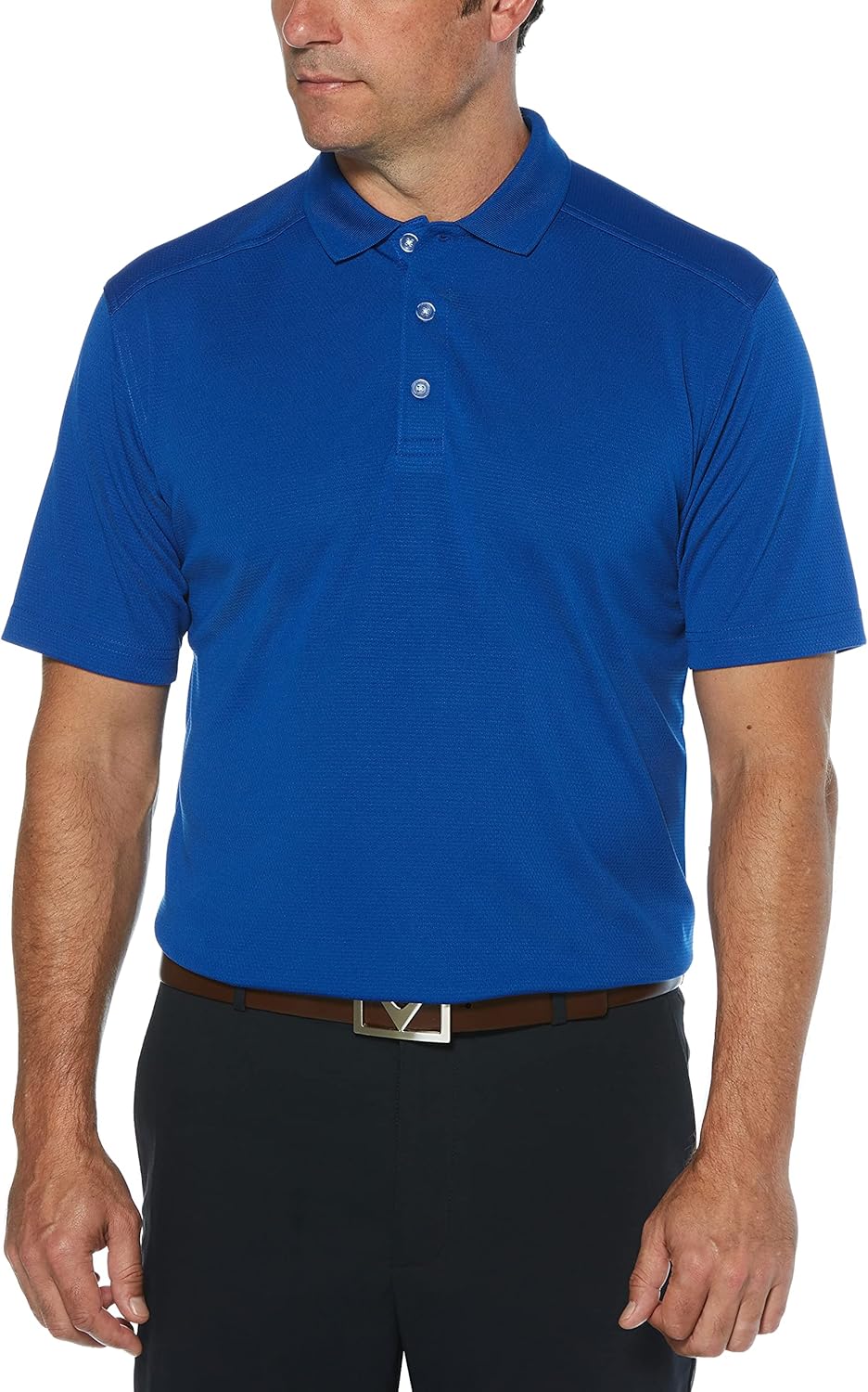 Callaway Men's Short Sleeve Golf Polo Shirt with Sun Protection
