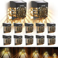 Solar Deck Lights 12 Pack - Warm White Solar Fence Lights for Decks