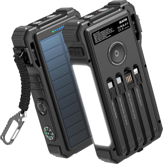 BLAVOR 20W Solar Charger: Fast Charging Power Bank
