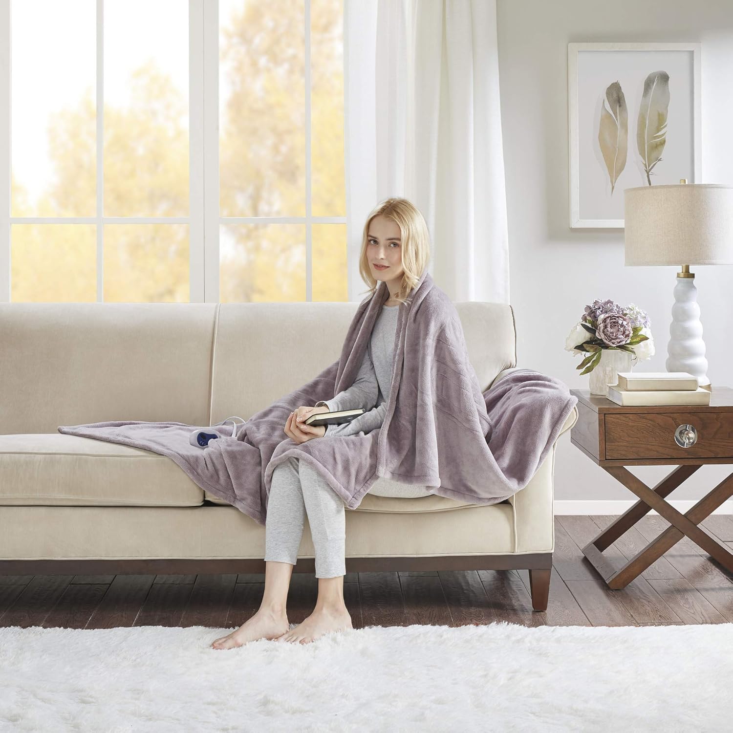 Beautyrest Heated Electric Blanket for Cozy Cold Weather Comfort