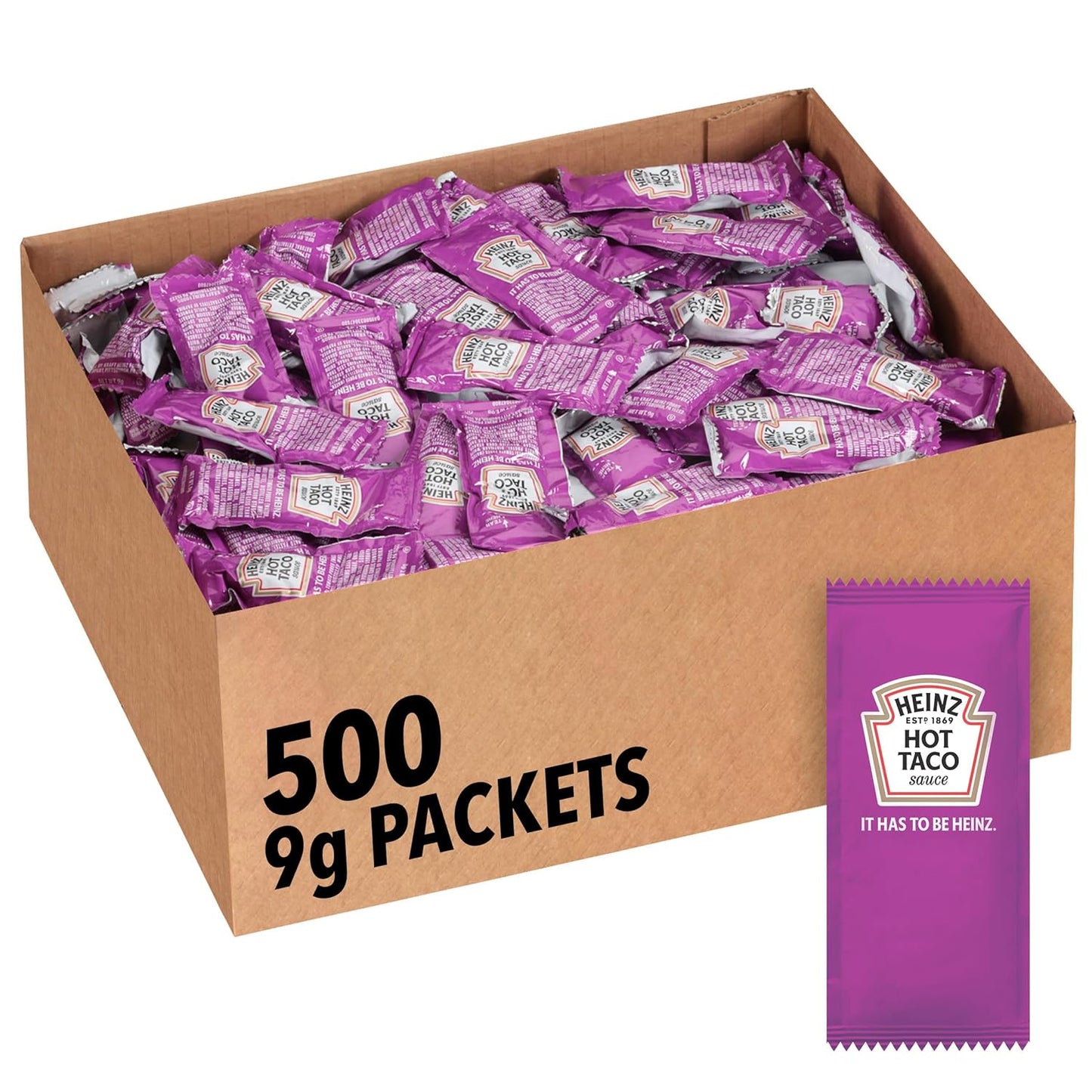 Heinz Taco Sauce Single Serve Packets for On-the-Go Flavor