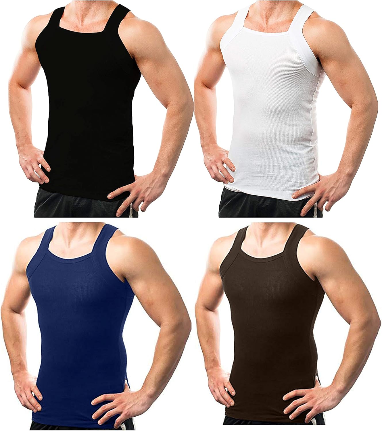 Different Touch Men's Ribbed Tank Tops for Ultimate Comfort