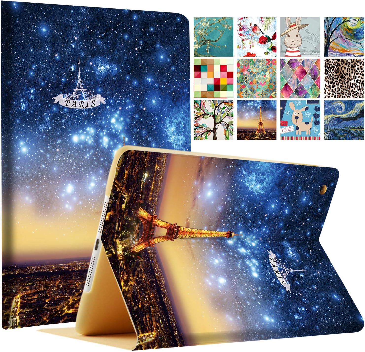 DuraSafe iPad PRO 11 Inch 1st Gen Folio Case - Paris Night Design