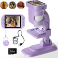 Microscope for Kids 2.8in 1080P HD 1000X - Portable Kids Science Toy