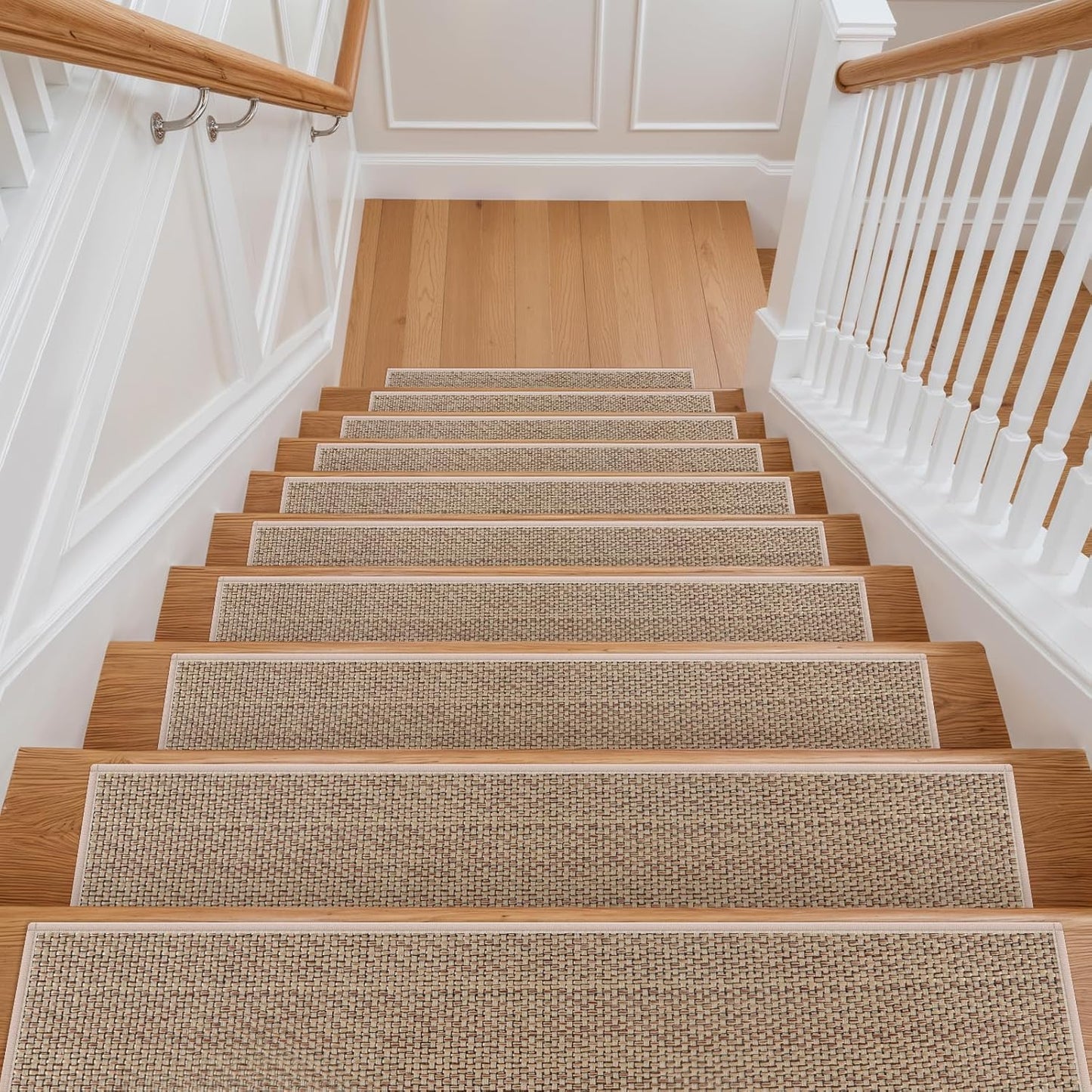 Tiveney Non Slip Stair Treads for Wooden Steps - 15PCS 8x30in