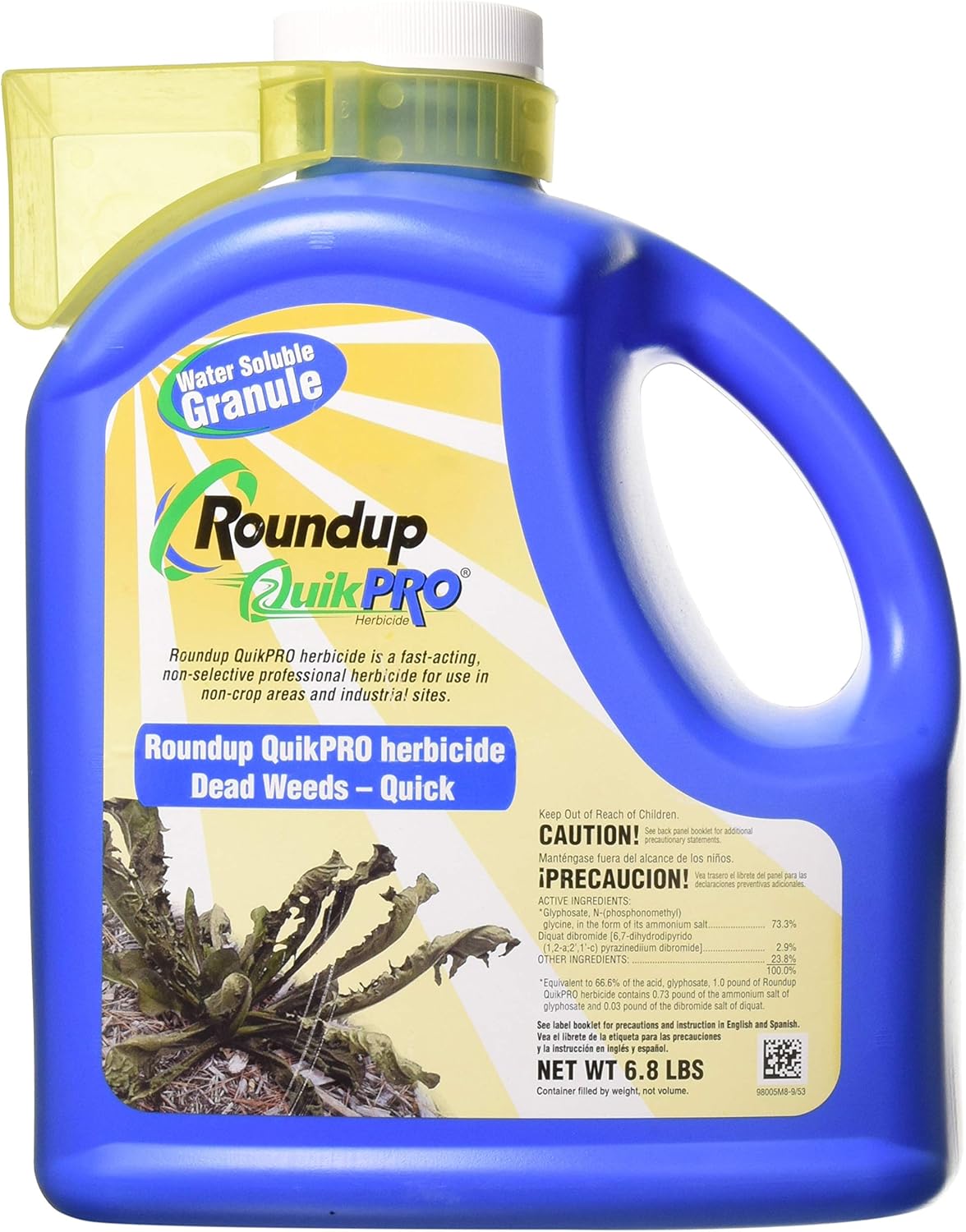 Roundup QuikPro 6.8 lb Jug for Complete Weed Control
