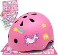 Kids Bike Helmet with DIY Stickers - Comfortable, Certified Protection