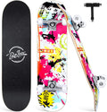 BELEEV Skateboards for Beginners 31 x 8 in - Ready-to-Ride Starter
