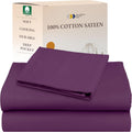 California Design Den Twin XL Deep Pocket Sheets Set in Purple