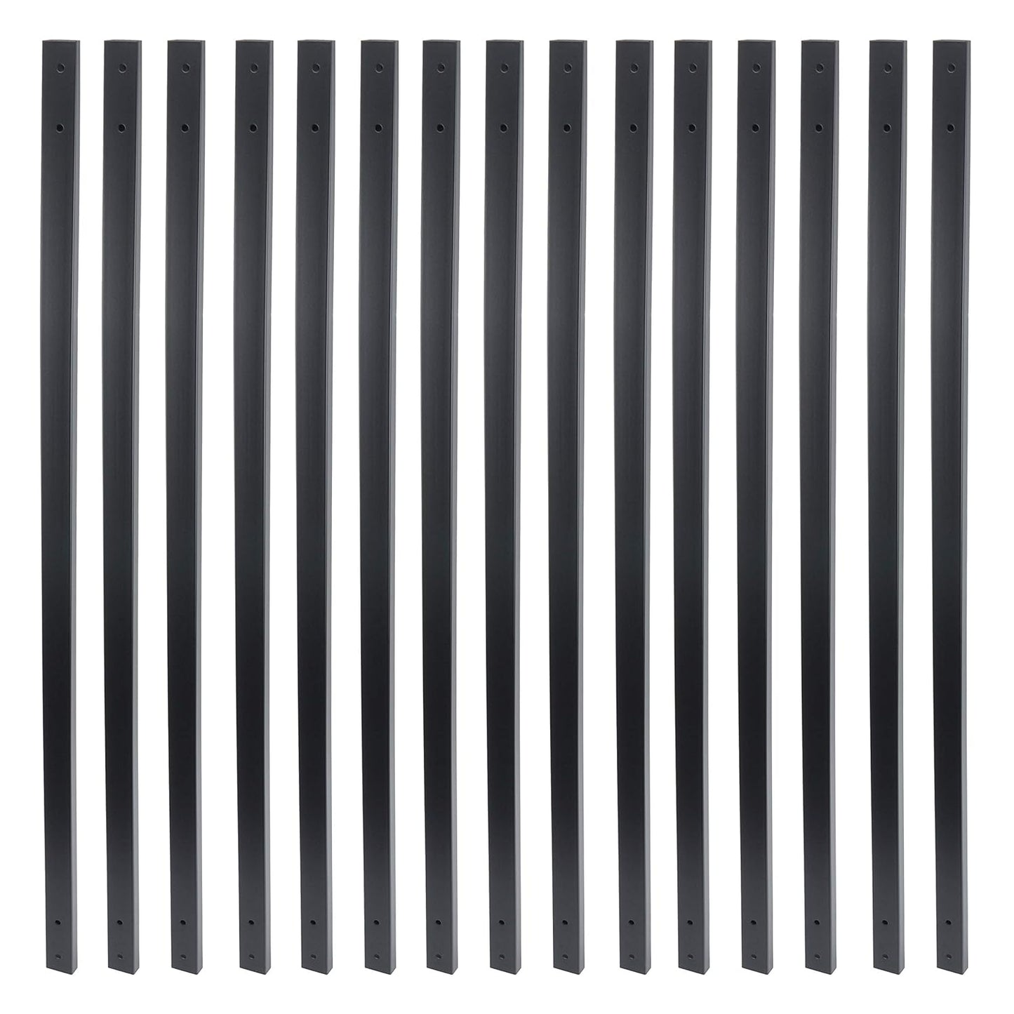 32-1/4 Inch Traditional Rectangular Iron Deck Balusters for Railings
