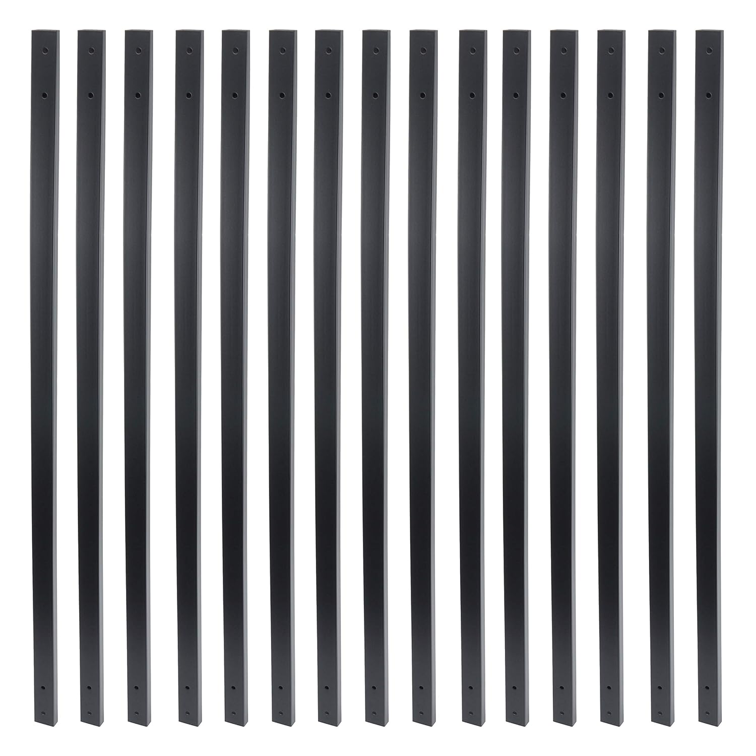 32-1/4 Inch Traditional Rectangular Iron Deck Balusters for Railings