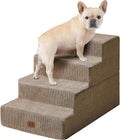 EHEYCIGA 4-Step Extra Wide Dog Stairs for Bed with 20 Inch Height