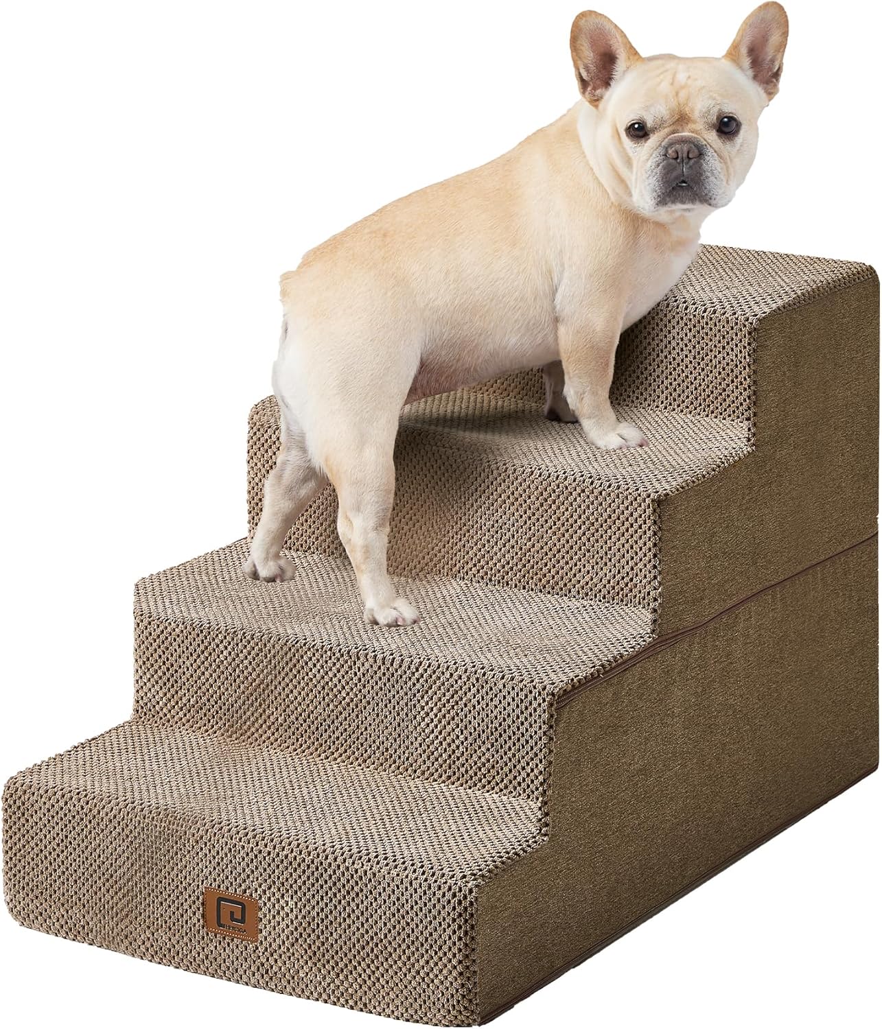 EHEYCIGA Dog Stairs for Bed 20 H 4-Step Extra Wide Pet Steps
