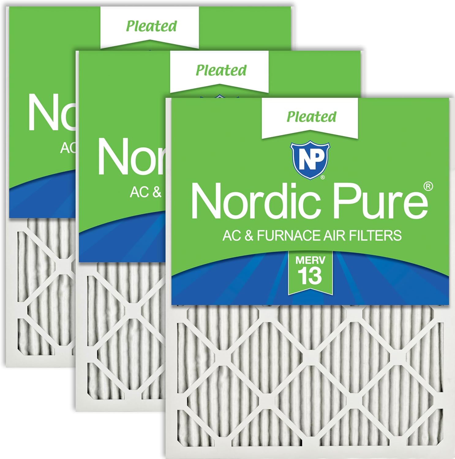 Nordic Pure 14x20x1 Pleated MERV 13 Air Filters for Clean Air