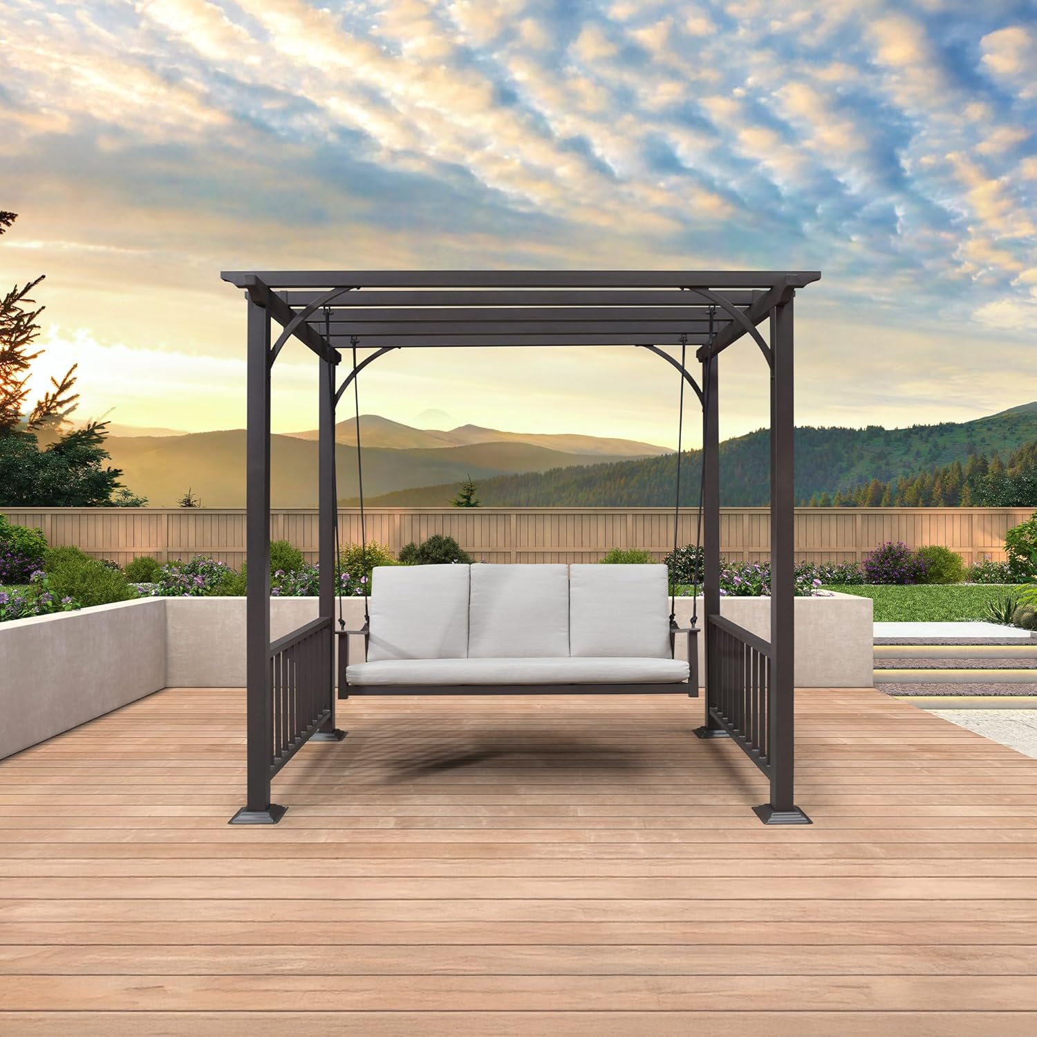 Outdoor Hanging Swing Bed - Relax in Style!