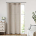 Vision Home Sand Pinch Pleated Semi Sheer Curtains 60in x 84in - Light