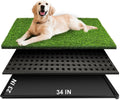 Dog Grass Pad with Tray for Easy Indoor Outdoor Potty Training