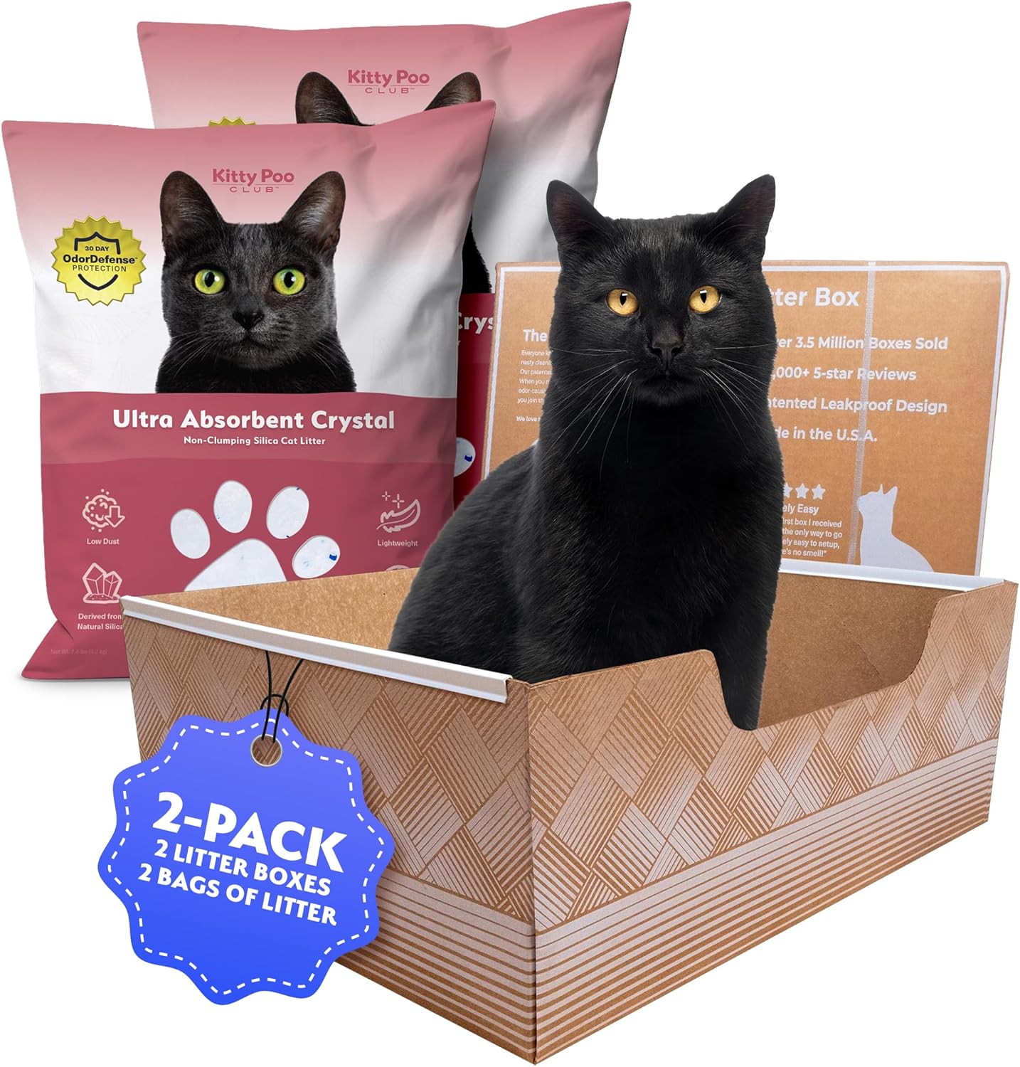 Kitty Poo Club Leakproof Disposable Cat Litter Box for Travel
