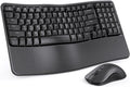 Wireless Ergonomic Keyboard and Mouse Combo - Triple-Device Connect