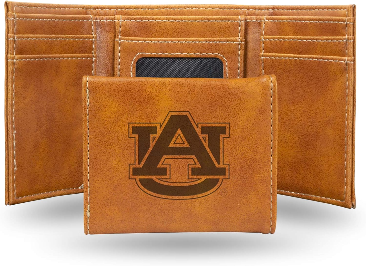 NCAA Laser Engraved Tri-Fold Wallet - Durable Men's Accessory