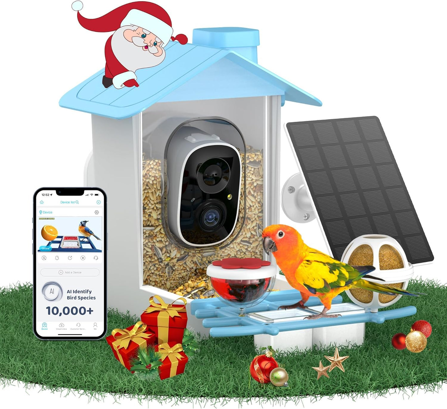 Smart Bird Feeder with Camera for Bird Lovers and Enthusiasts